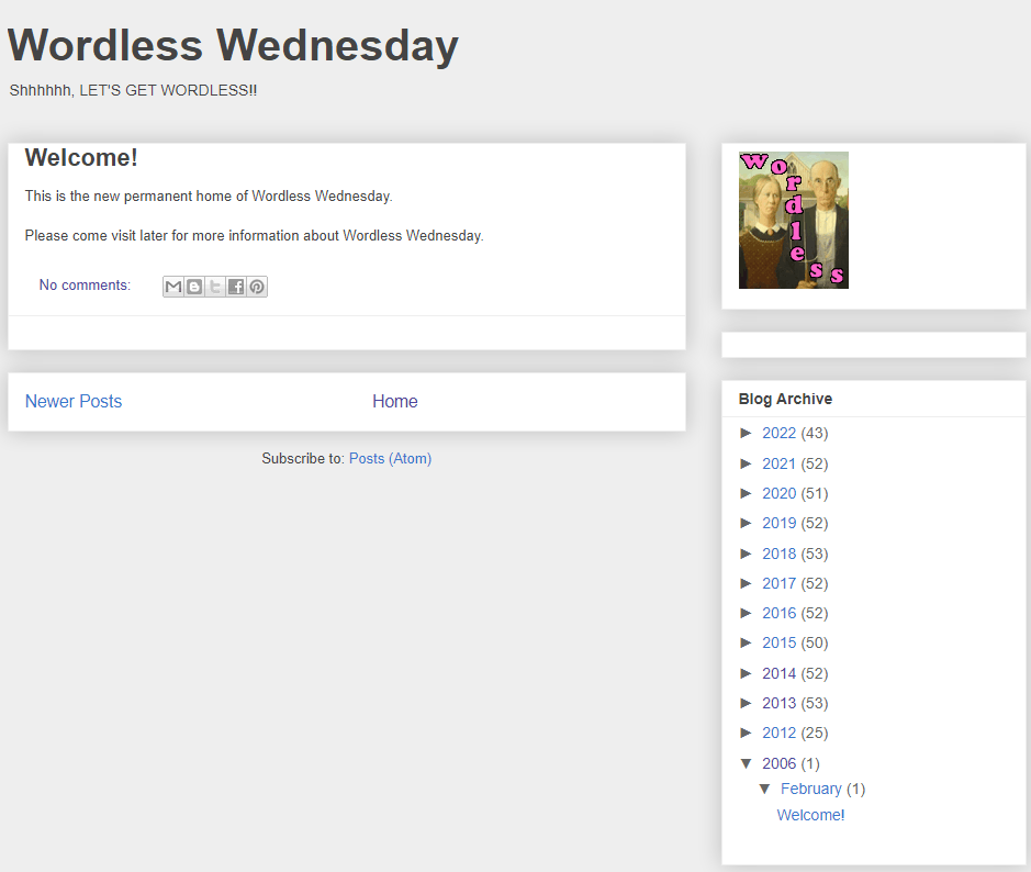 Wordless Wednesdays Origins&nbsp;#image
