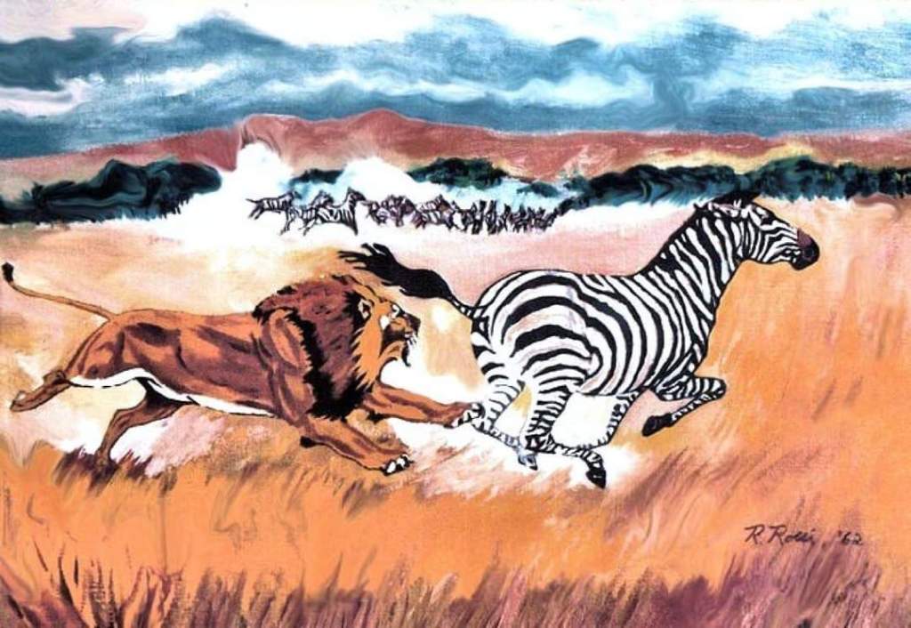 Art of Ron Rossi: Lion &&nbsp;Zebra